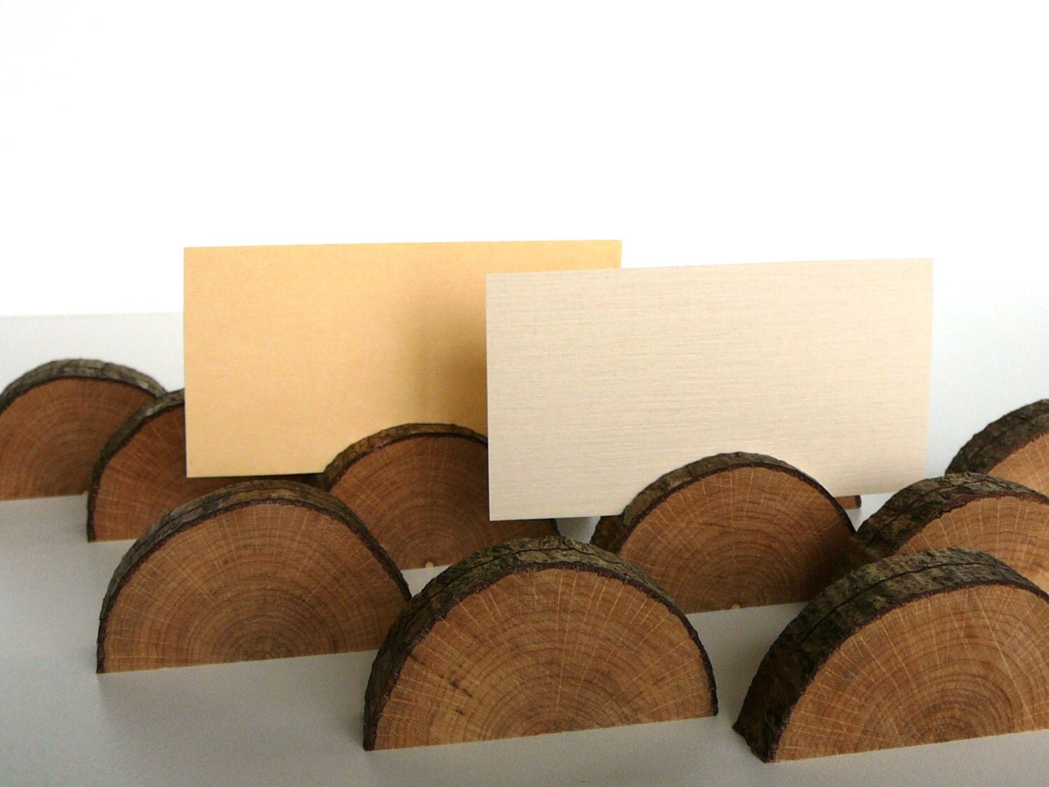 20 Rustic Wedding Table Card Holders Wooden Name Card