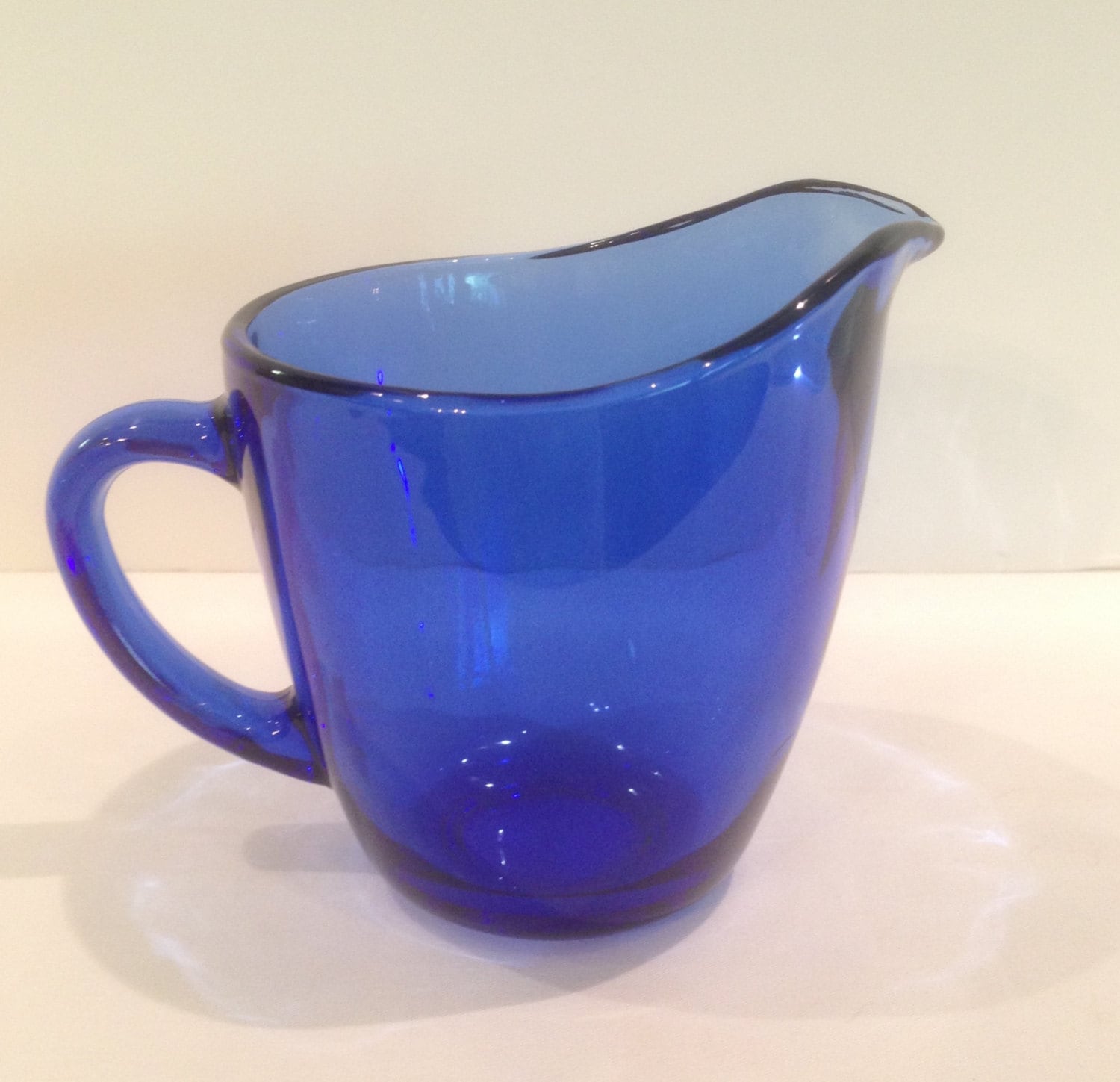 Anchor Hocking Cobalt Blue Small Pitcher,Housewares,Made In USA