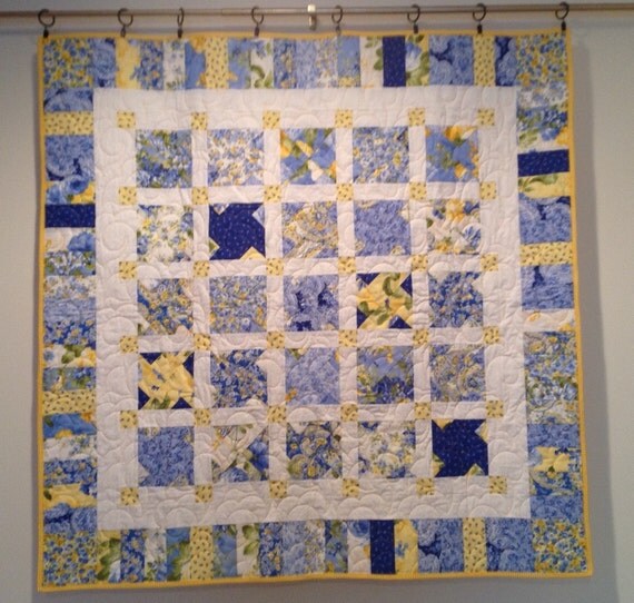 Twin Sisters Spring Quilt Baby Quilt Wall by MelissaSewandSew