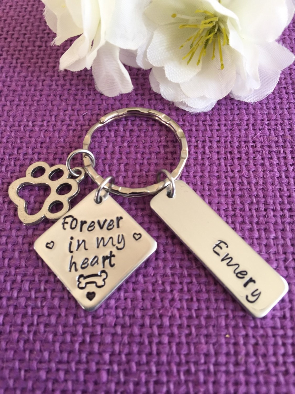 Pet Memorial Jewelry Dog Memorial Keychain Pet Loss Gift