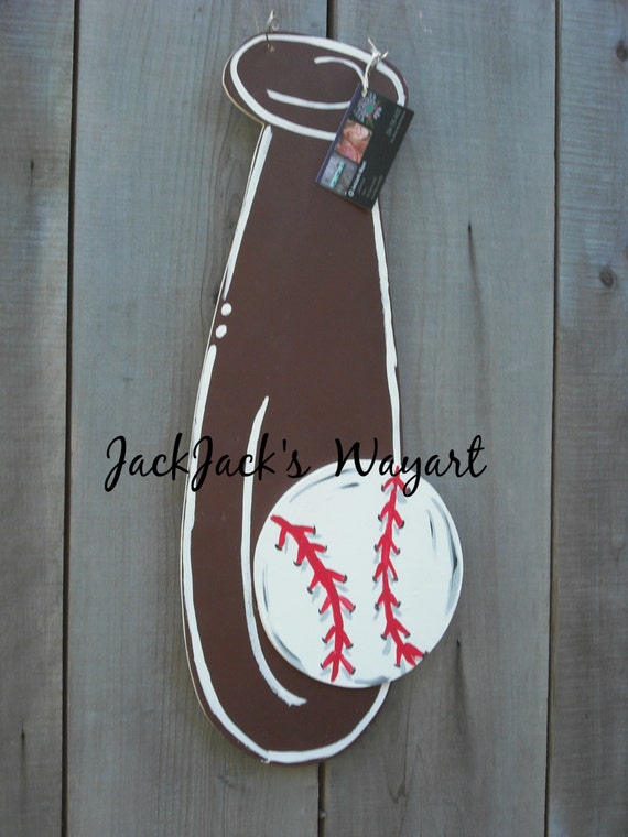 Hospital room door hanger Baseball bat door by JackJacksWayart
