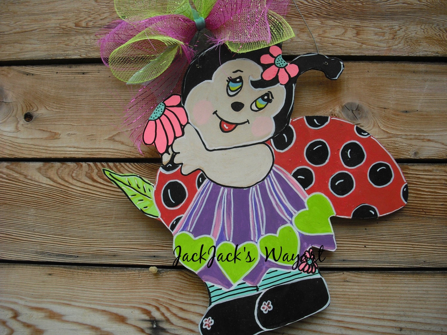 Baby girl door hanger Baby boy door hanger by JackJacksWayart