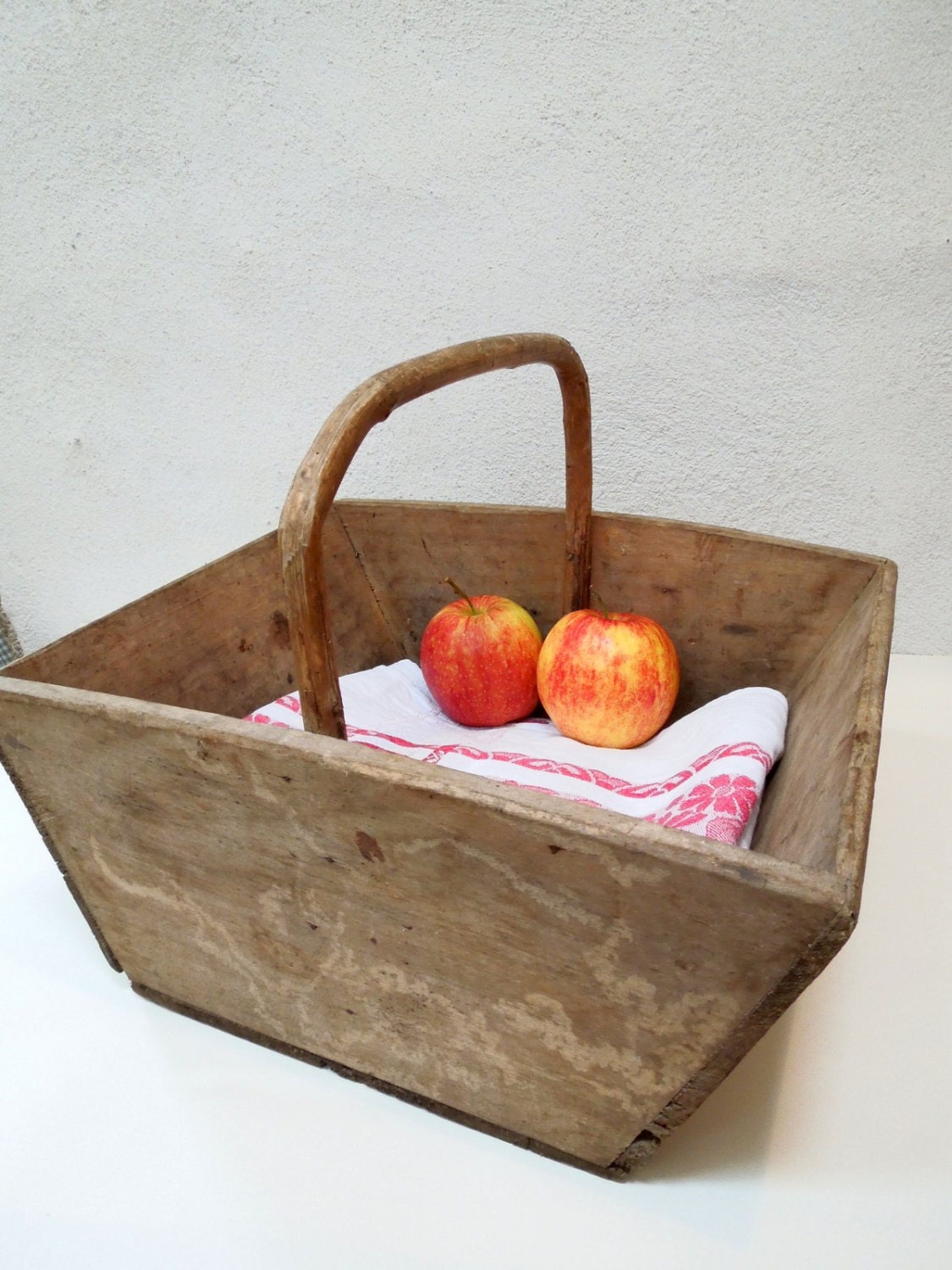 Large Wooden Trug Gardener Basket Grape Basket French