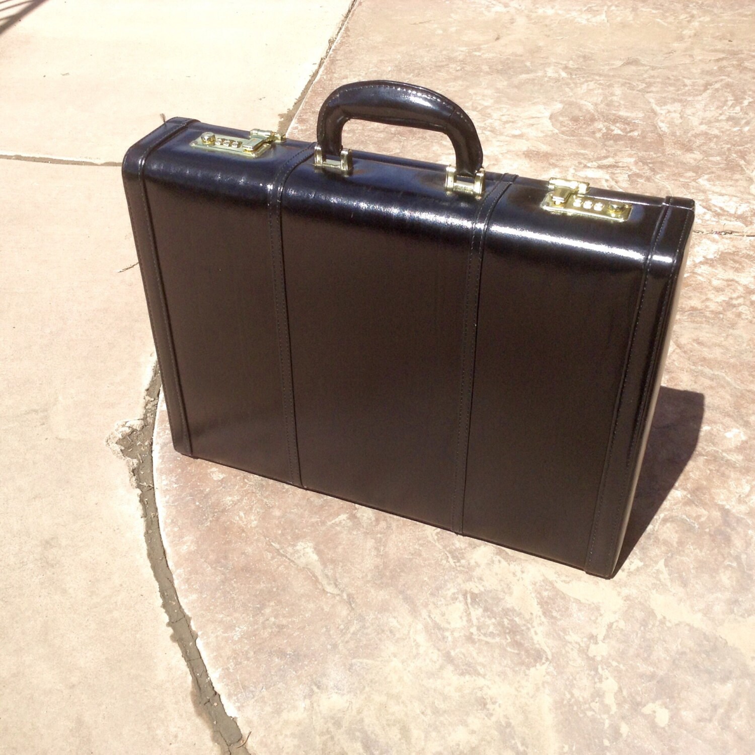 black attache briefcase