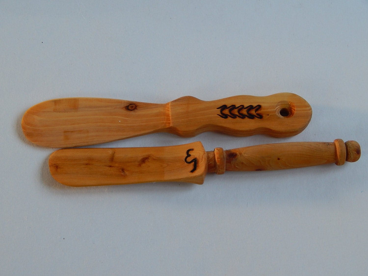 Vintage Wooden Knives Set of 2 Kitchen Utensils Rustic Kitchen decor ...