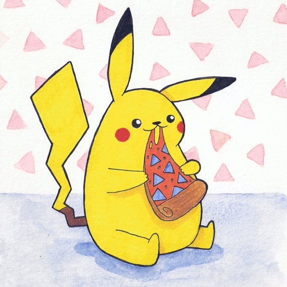 025 Pikachu Print by ummmheather on Etsy