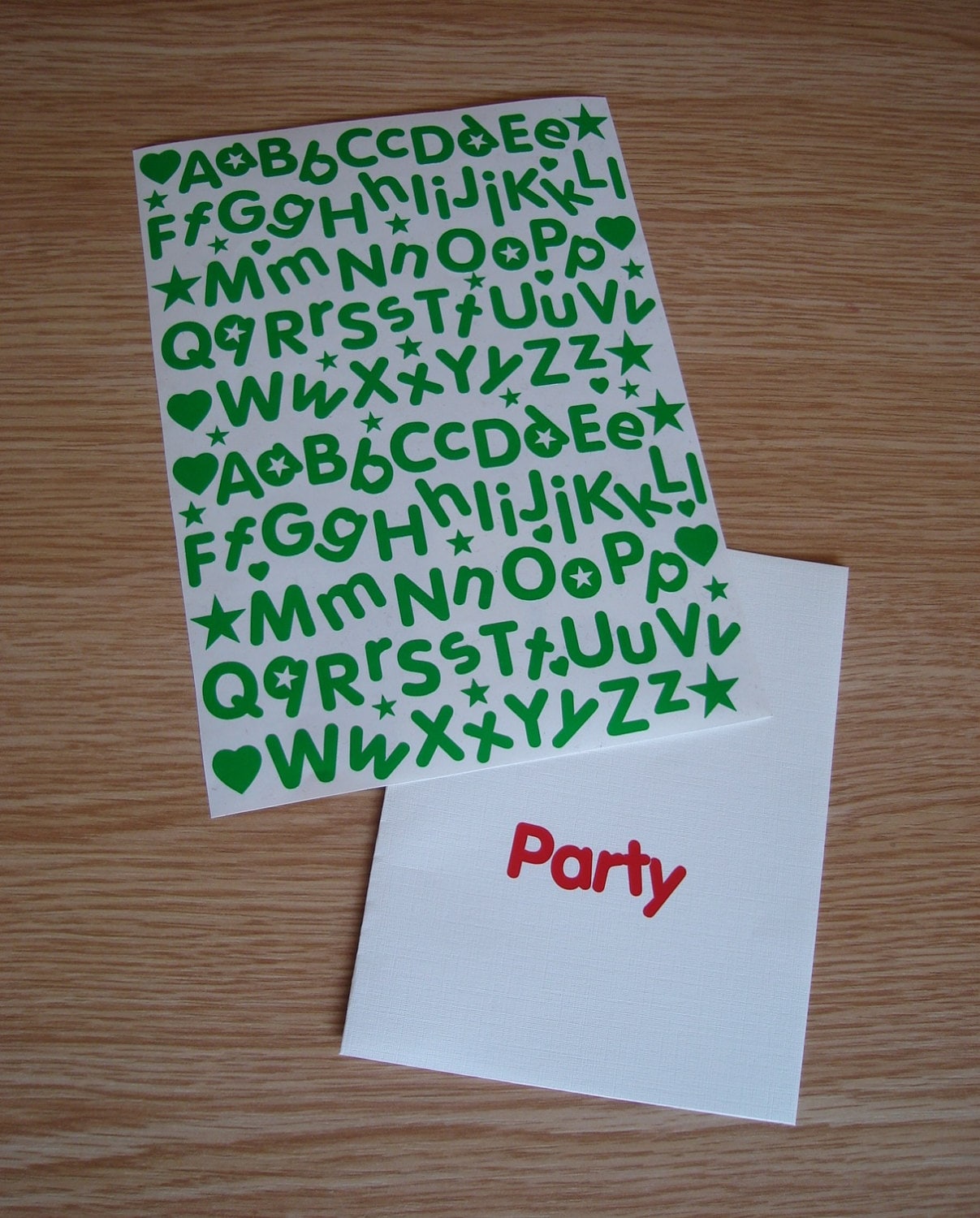 Sticky Back Vinyl Letters 15mm Alphabet Stickers for kids