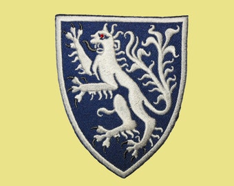 Self Adhesive Patch Griffin Mythical Creature Crest Badge Symbol Logo Gryffindor Rhinestone Embroidered Sticker Iron On Applique CF-Badge