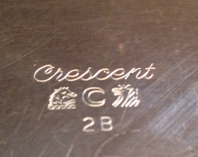 Storewide 25% Off SALE fantastic Vintage Crescent Silver Manufacturing Company Silver Plated Trinket Box