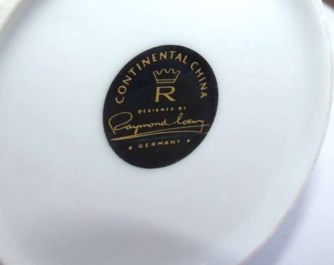 Storewide 25% Off SALE Wonderful Vintage Designer Raymond Loewy German Continental China White Porcelain Beverage Pitcher Featuring Unique B