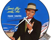 Frank Sinatra Come Fly With Me Album Cover Wall Clock Frank Sinatra Come Fly With Me Album Cover Wall Clock