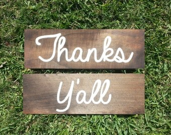Image result for thanks y'all sign