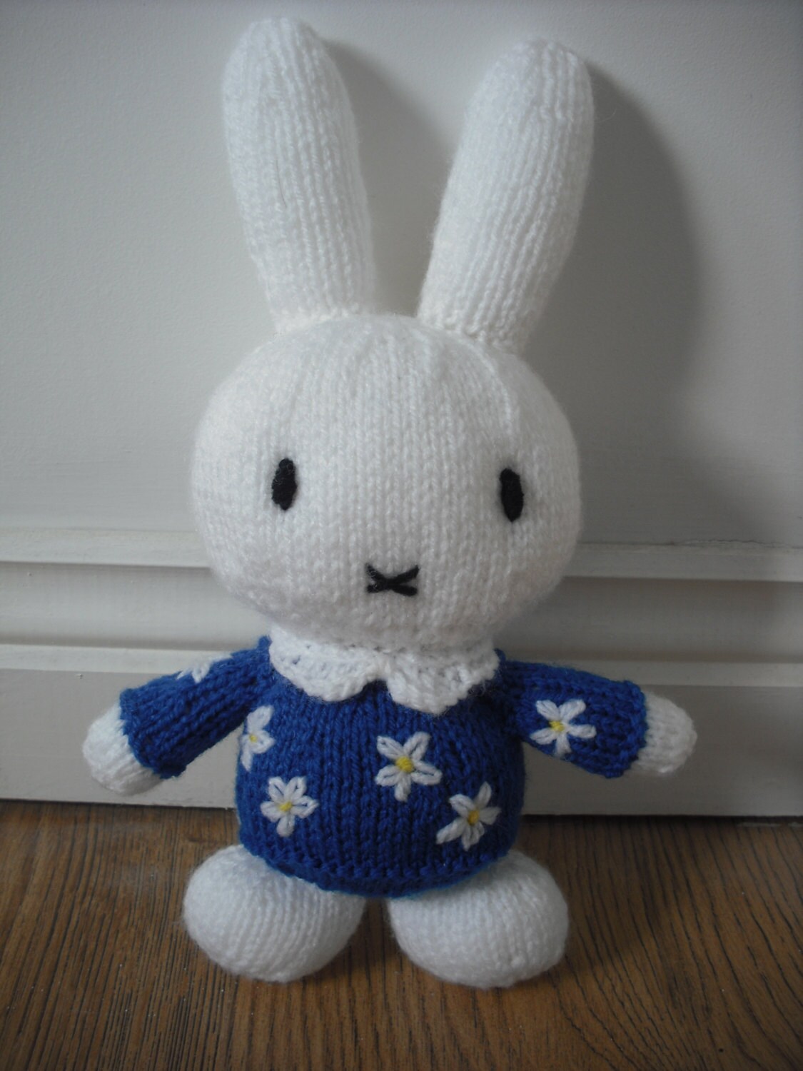 Hand Knitted Miffy the Bunny Rabbit Childrens by QuickSticksKnits