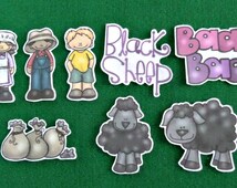 Popular items for baa baa black sheep on Etsy