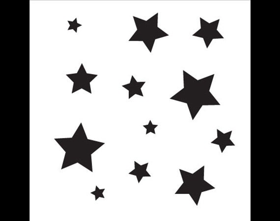 Little Stars Stencil 6 x 6 by StudioR12 STCL482 by StudioR12