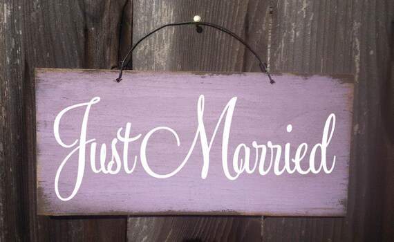 just married sign, wedding decor, wedding sign, newlyweds