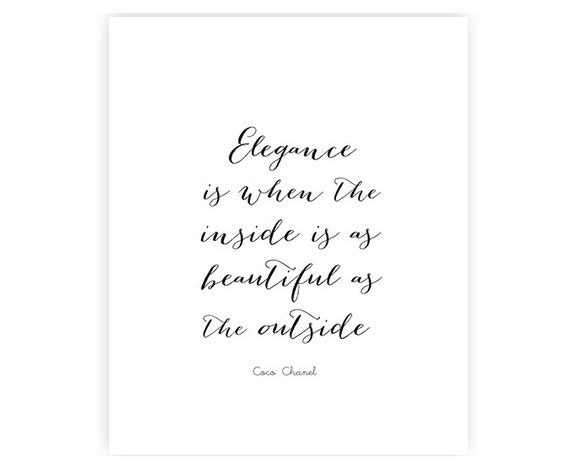 Elegance is when the inside is as beautiful by hazelbloomboutique