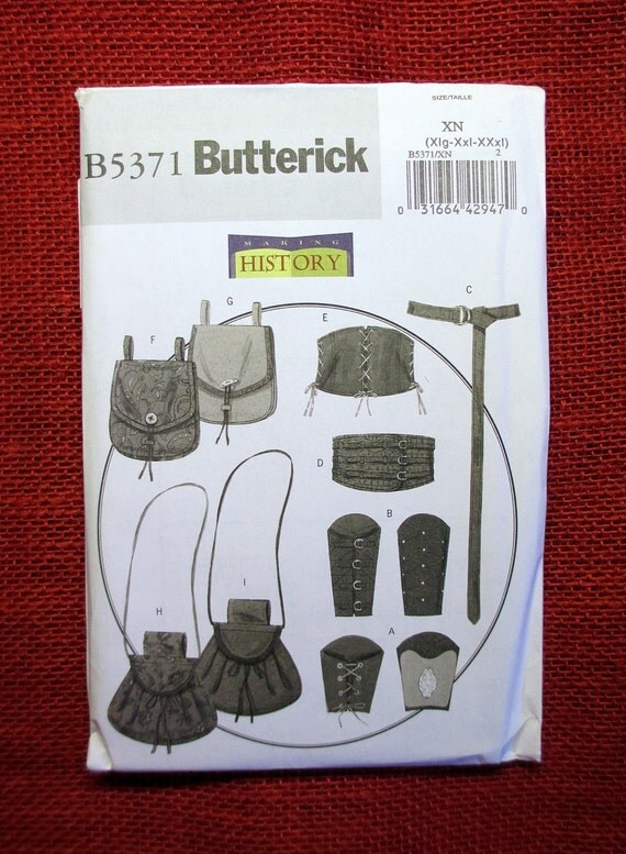 Butterick Sewing Pattern B5371 Historical by AlicesSewingCorner