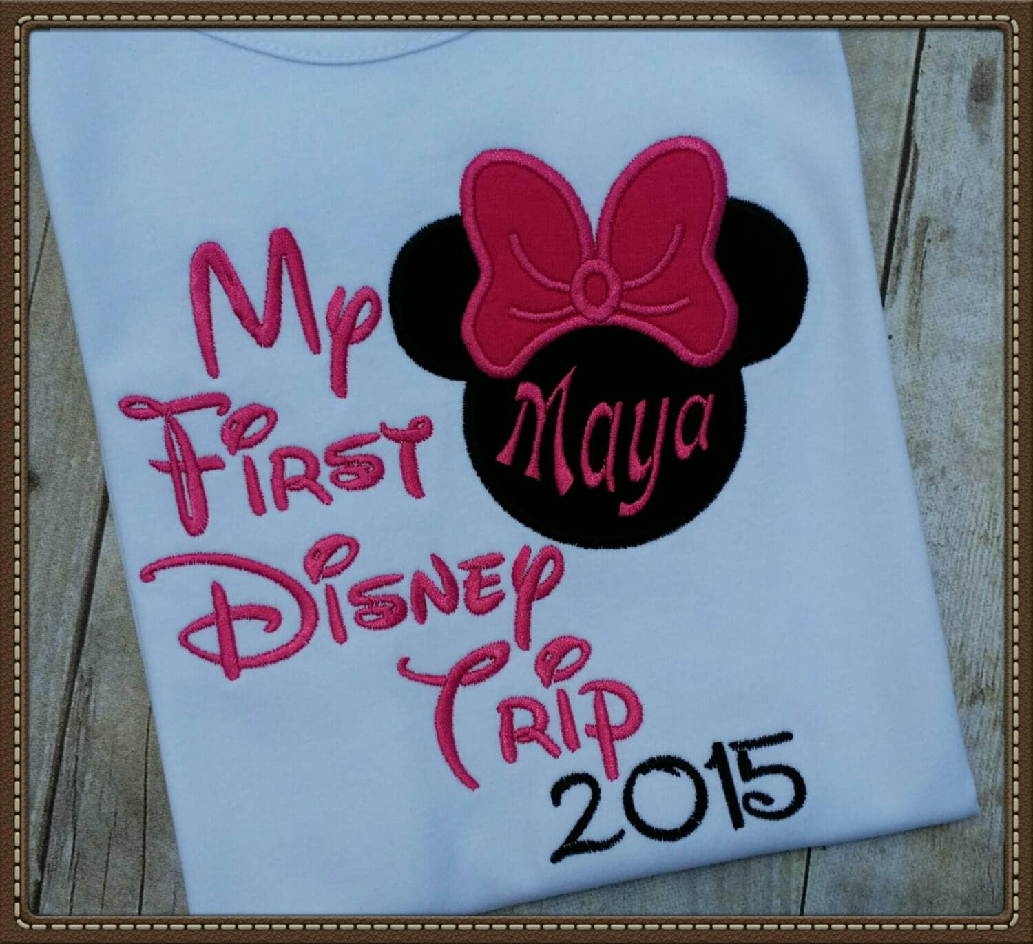 My First Disney Trip Tshirt personalize with by