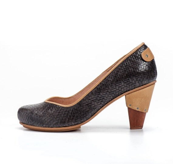 dark gray evening shoes