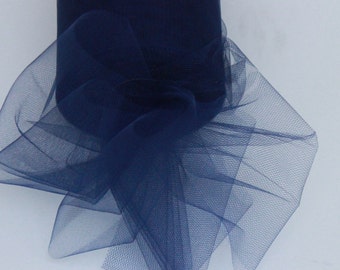 Navy Blue tulle roll - 6 inches - 100 yard - Navy Blue tulle spool - navy tulle rolls - navy blue party decor