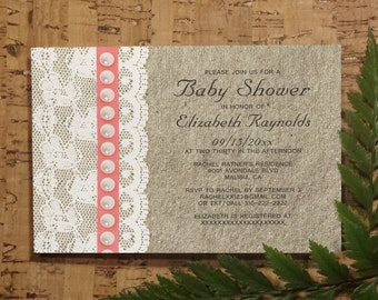 Cherry Blossom Baby Shower Invitation Template by InvitationSnob