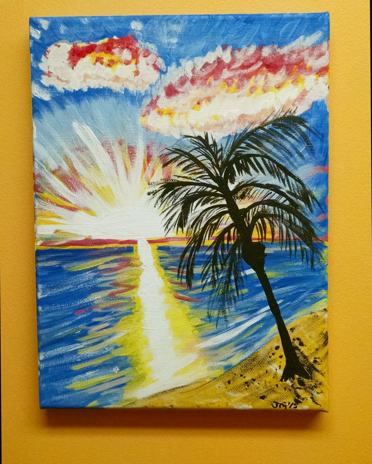 Original Acrylic Painting Palm Tree Tropical By DesignandArtwork   Il Fullxfull.759697856 7zme 