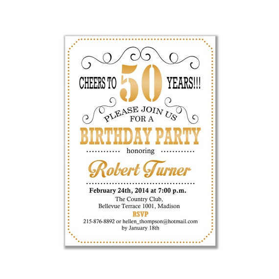 Invitation 50 Years 10