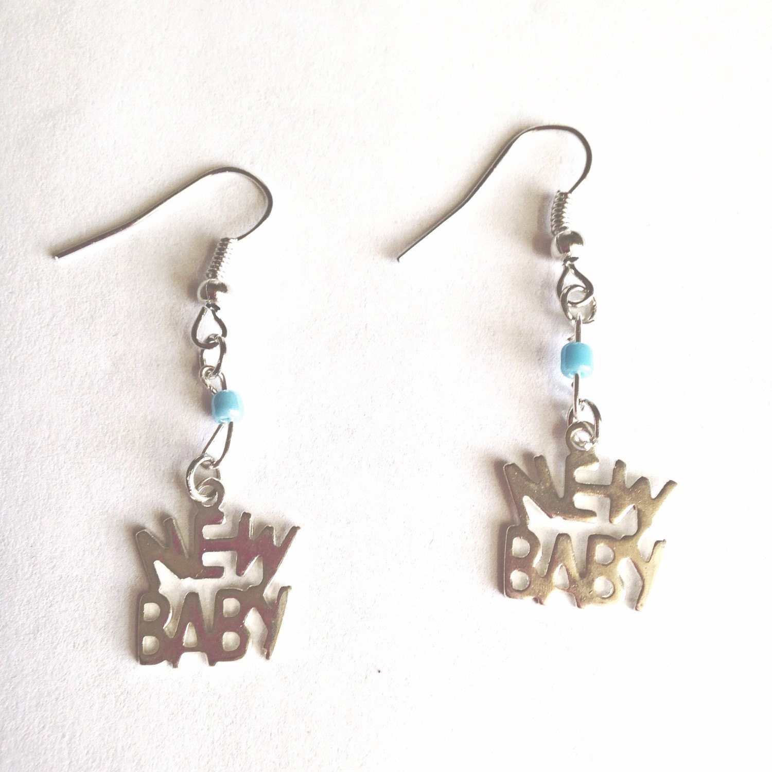 New Baby Dangle Earrings New Baby Boy Earrings New Baby