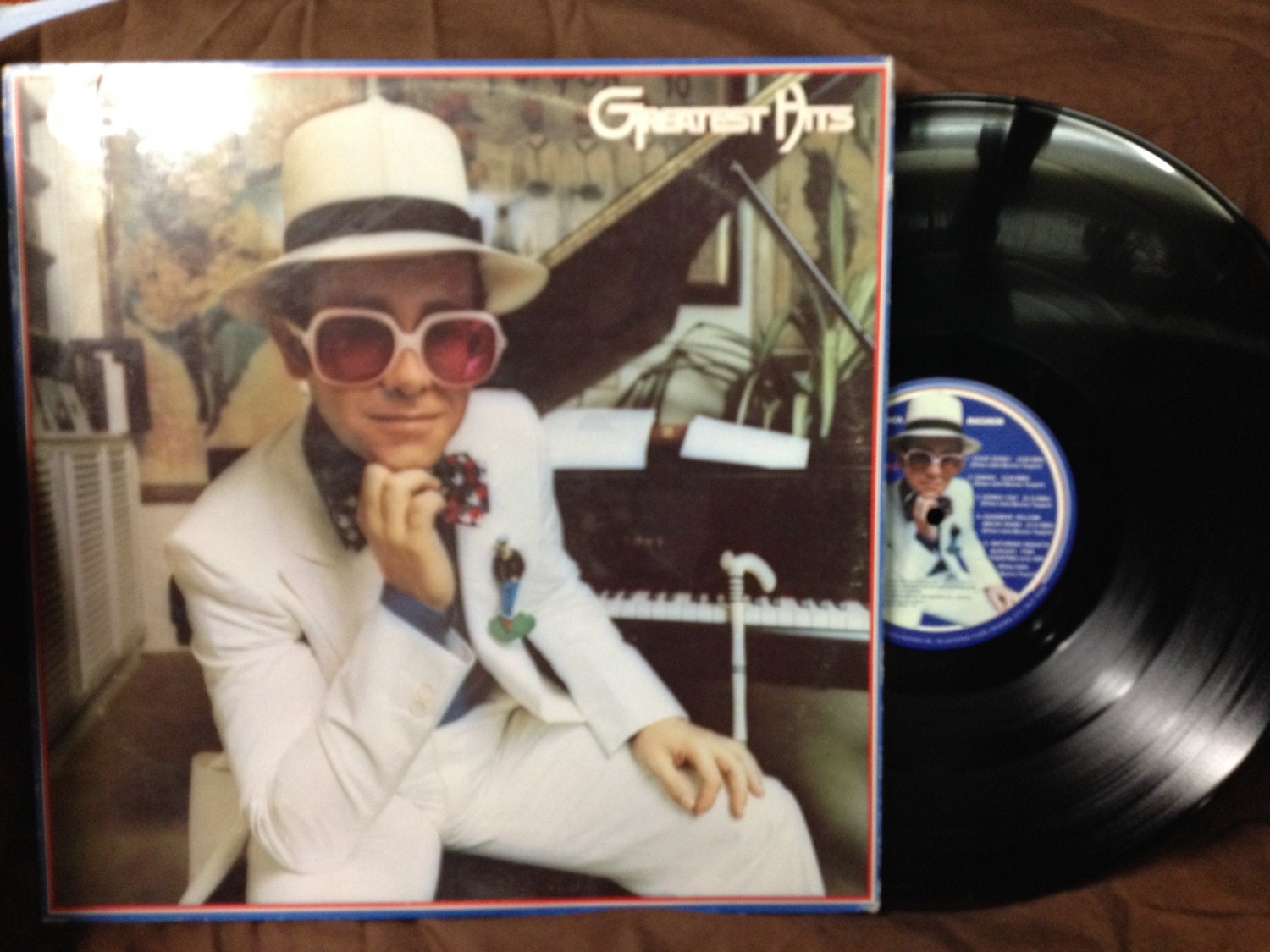 Elton John Greatest Hits Vinyl Record 1974 Album MCA