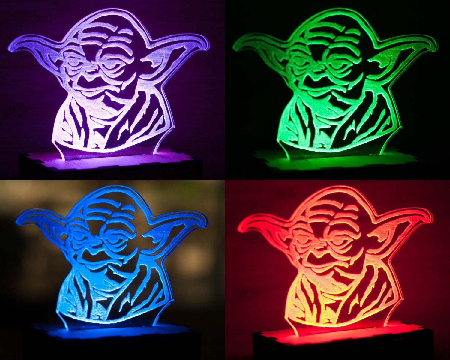Yoda bust lamp Star wars lamp baby Yoda night light by lampUp