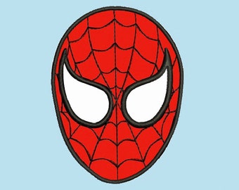SALE - Spiderman Face Applique - Embroidery Machine Design