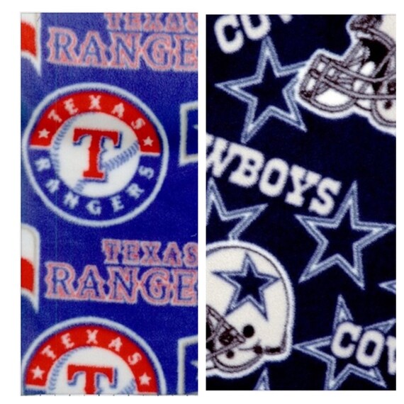 Dallas Cowboys/Texas Rangers Blanket by CozyChryssy on Etsy