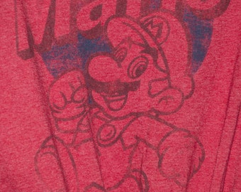 Super Mario Brothers Recycled Tee Tote, Tote Bag, Shoulder Bag and Book Bag