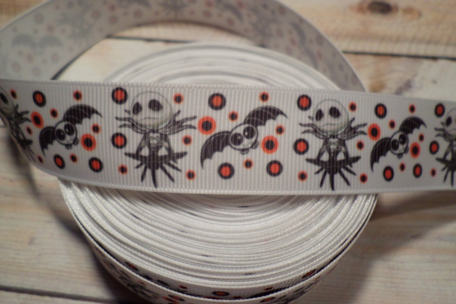 Nightmare Before Christmas Grosgrain ribbon Jack Skellington