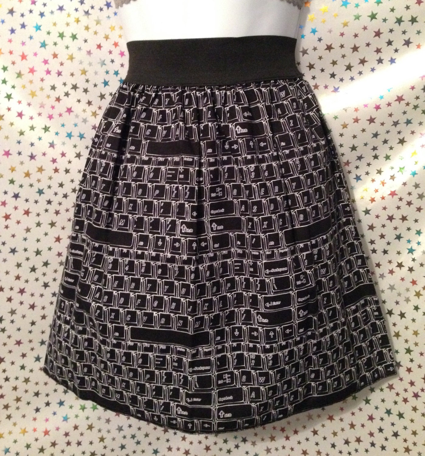 Keyboard Skirt by GeekOutFL on Etsy