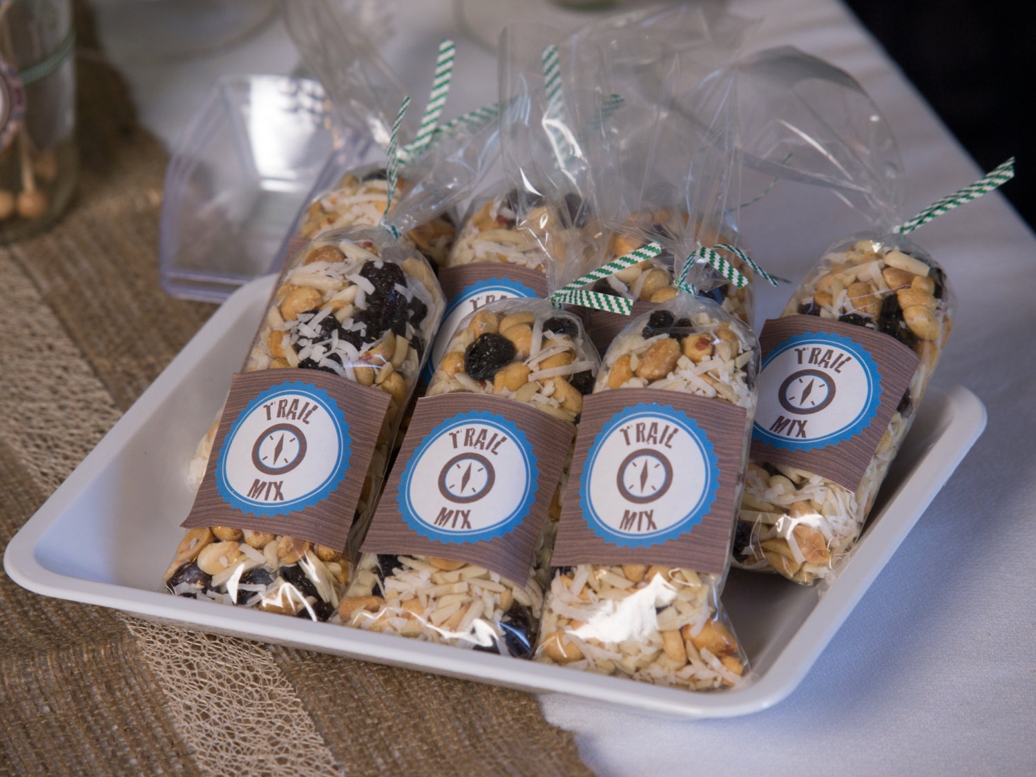 2.25 Inch Square Trail Mix Bag Label Printable INSTANTLY