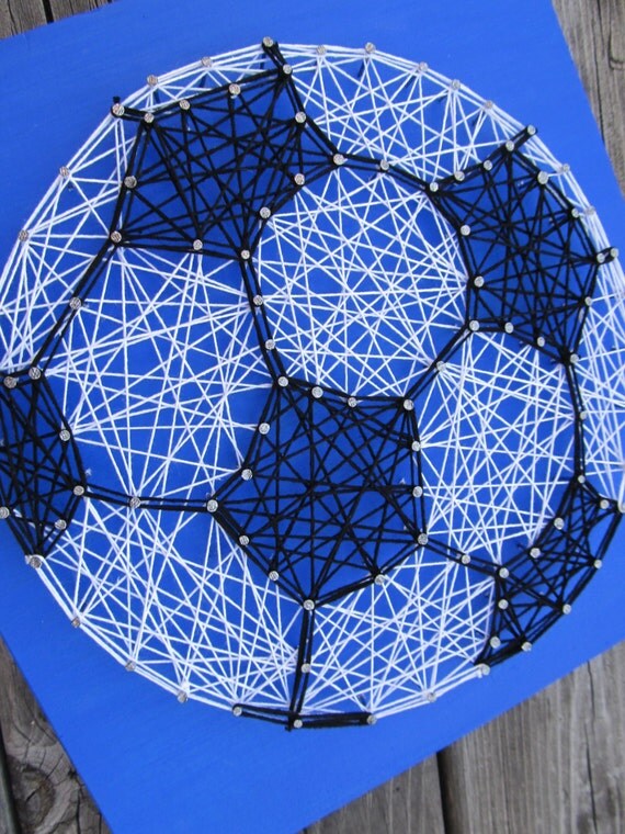 Made to Order String Art Soccer Ball Sign