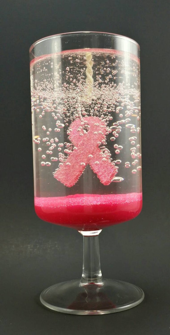 Pink Ribbon Breast Cancer Gel Candle