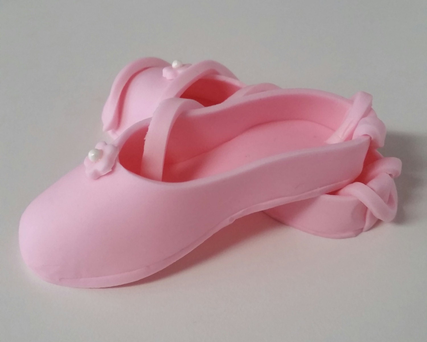 Fondant Ballet Slipper Cake Topper edible by HolySweetness on Etsy