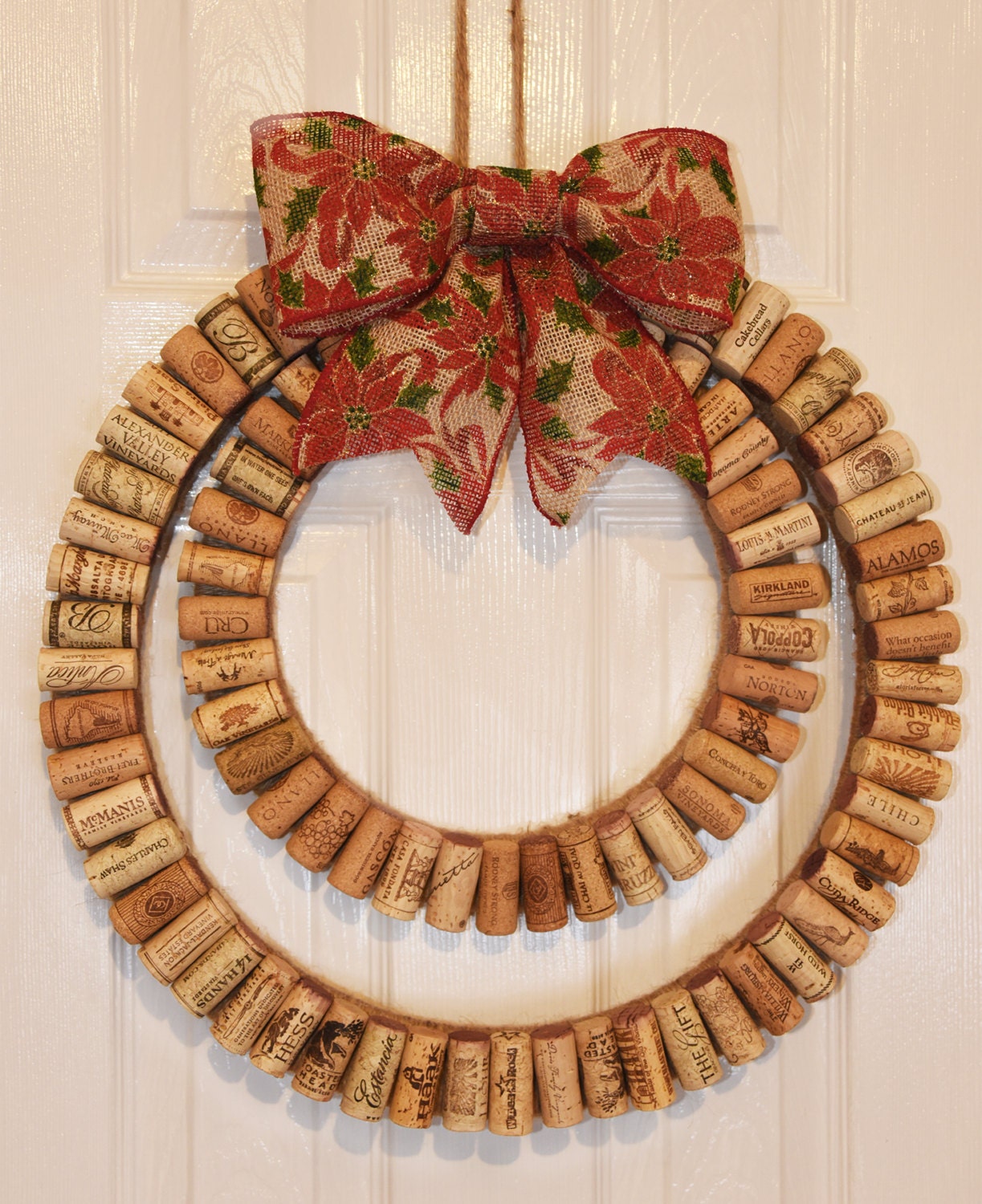 Wine Cork Wreath Modern Wine Cork Wreath With Rustic   Il Fullxfull.681381520 O5la 