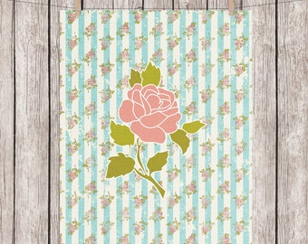 Rose printable | Etsy