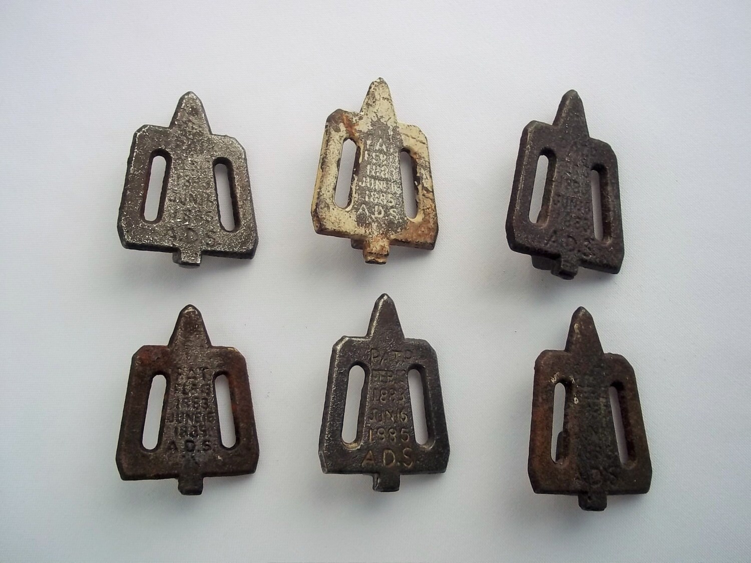 Canvas Stretcher Keys 1885 Antique Canvas Metal by ThrowItForward