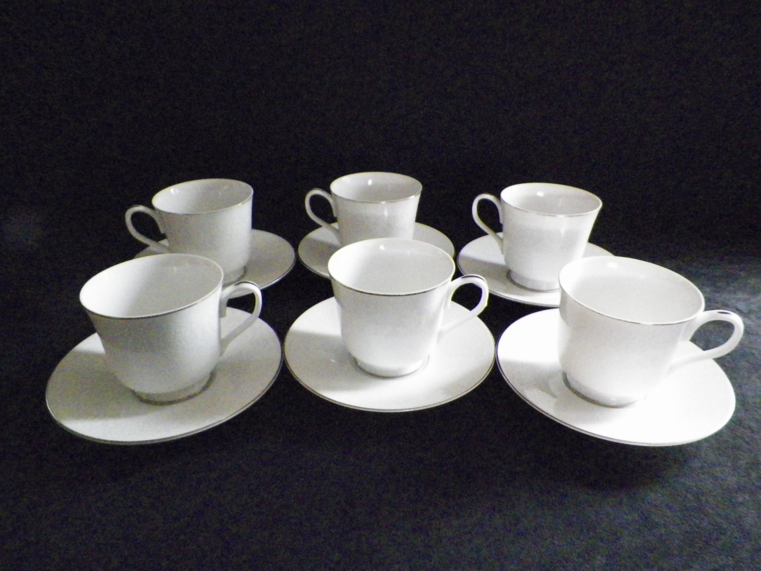 Grace fine China Concerto Pattern Cups and by JSVintageVillage