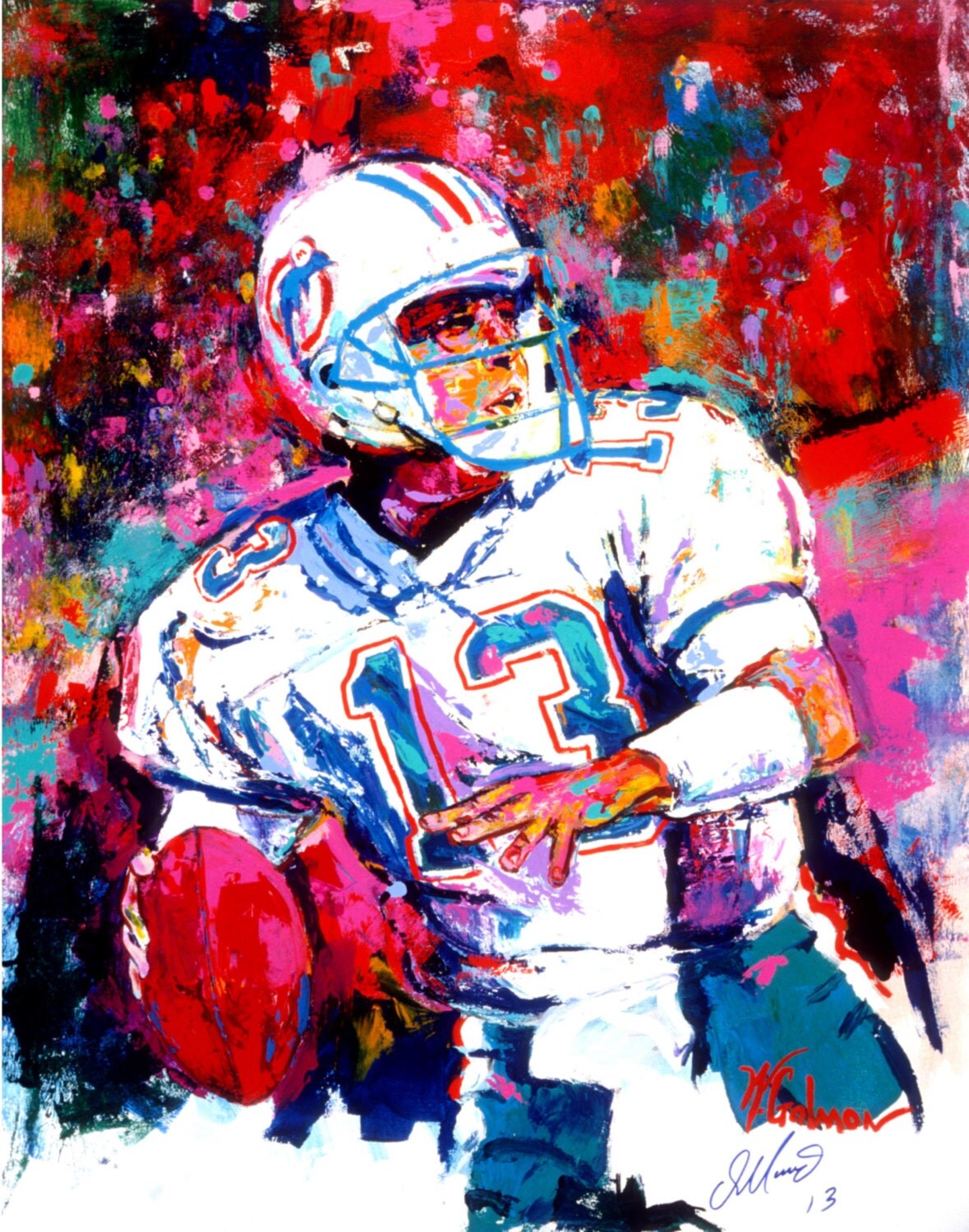 70% SALE Dan Marino Fine-Art Canvas Print From an Original