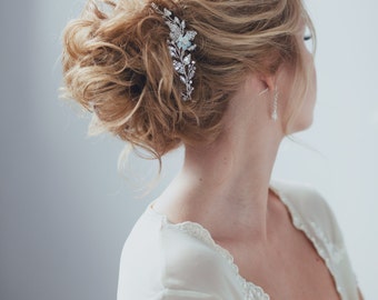 Bridal Hair Pin Bridal Hair Adornment Wedding Hair Piece Bridal Hairpiece Wedding Hair Pin ONE HAIR PIN Baby Glass Decorated Hair Pin