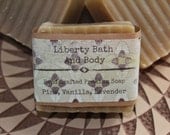 Pine, Lavender, Vanilla Soap, 3.5 - 4.5 oz., Handmade, All Natural, Woodsy Floral Scent, Vegan, Essential Oil, Palm Free, Soap Bar, Spa Gift Pine, Lavender, Vanilla Soap, 3.5 - 4.5 oz., Handmade, All Natural, Woodsy Floral Scent, Vegan, Essential Oil, Palm Free, Soap Bar, Spa Gift