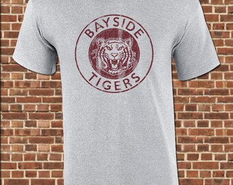 BAYSIDE TIGERS mens T-Shirt all sizes available funny saved by zack morris the bell vintage gym tee UG478