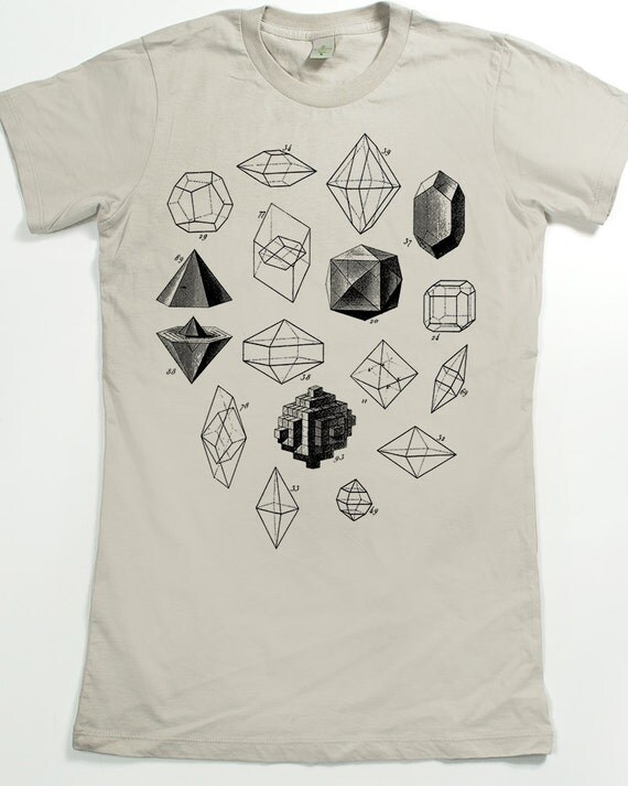 Women's Graphic Tshirt Geometric Shapes Math by SlothWingTees
