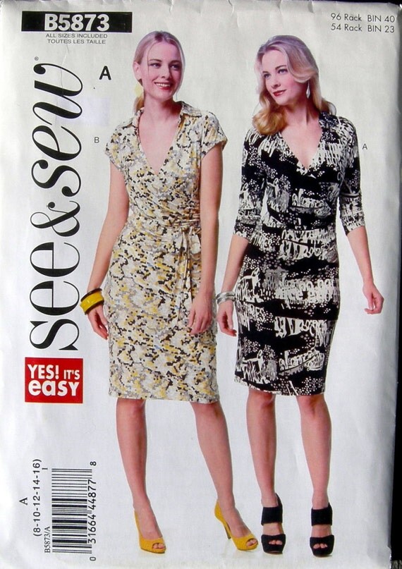 Items similar to Butterick See and Sew Dress and Jacket Pattern B5873